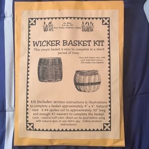 Wicker basket kit